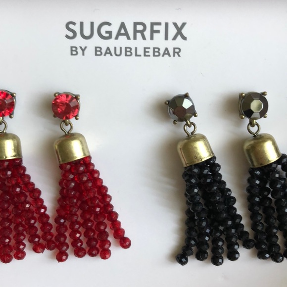 SUGARFIX BY Baublebar 2 pairs of tassel earrings - Picture 2 of 4